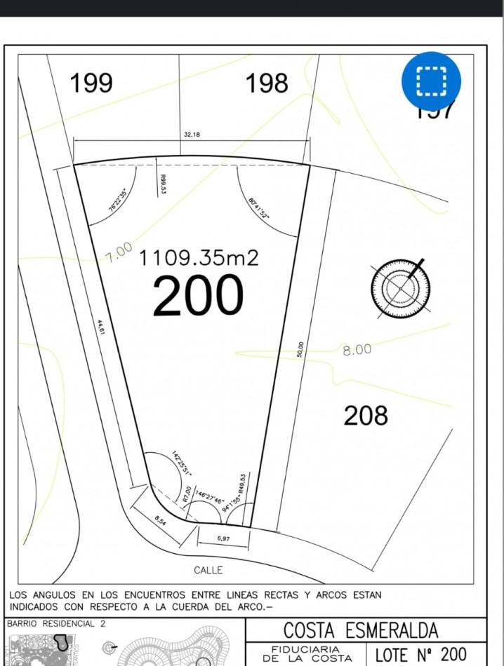 Lote terreno Costa Esmeralda Residencial 2 